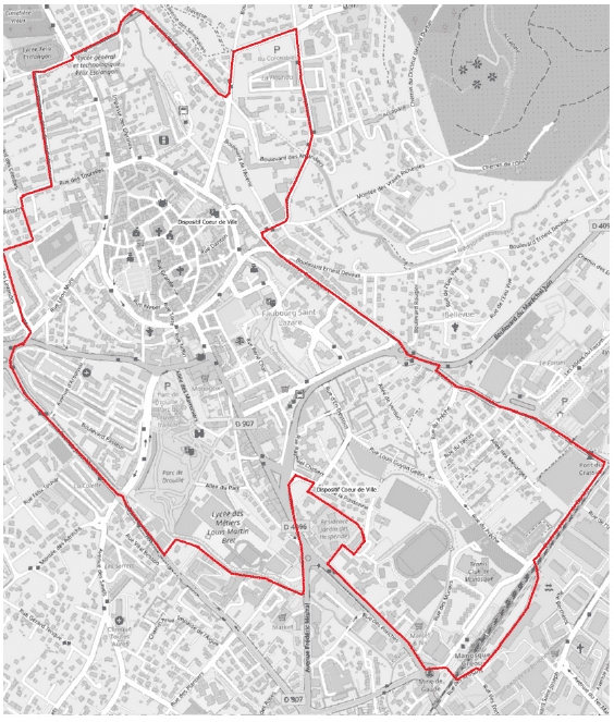 Carte périmètre Aide Action Logement Cœur De Ville