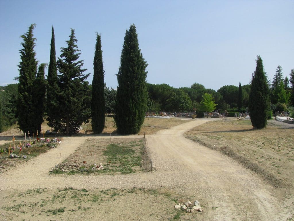 aménagement cimetière Grand Vallon Manosque