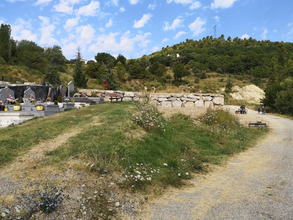 enrochement cimetière Grand Vallon Manosque