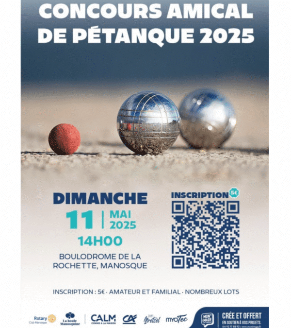 Concours amical de pétanque 2025