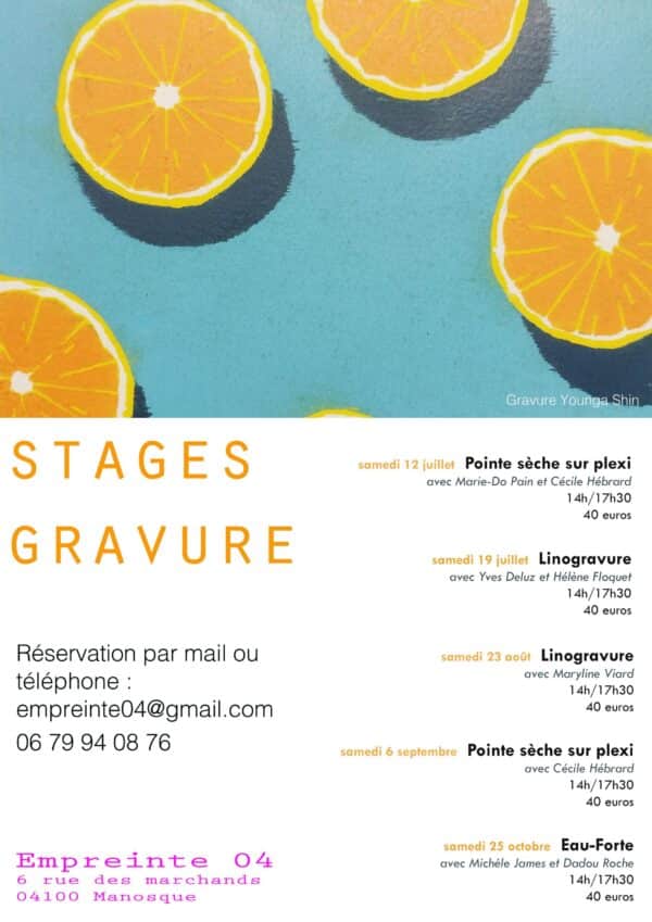 Stage de gravure