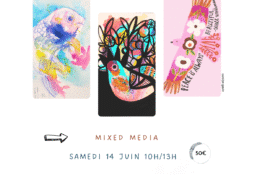 Stage créatif aquarelle mixed media illustration