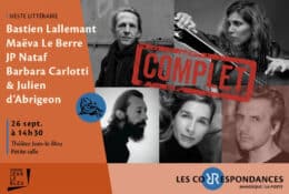 Les correspondances : Sieste littéraire et acoustique avec Julien d’Abrigeon_Manosque