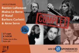 Les correspondances : Sieste littéraire et acoustique avec Anne Serre_Manosque