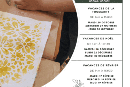 Atelier teinture végétale enfants vacances de la Toussaint