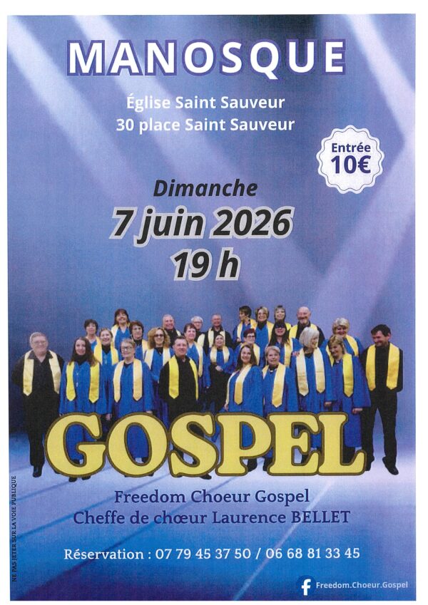 Concert Freedom Choeur Gospel_Manosque