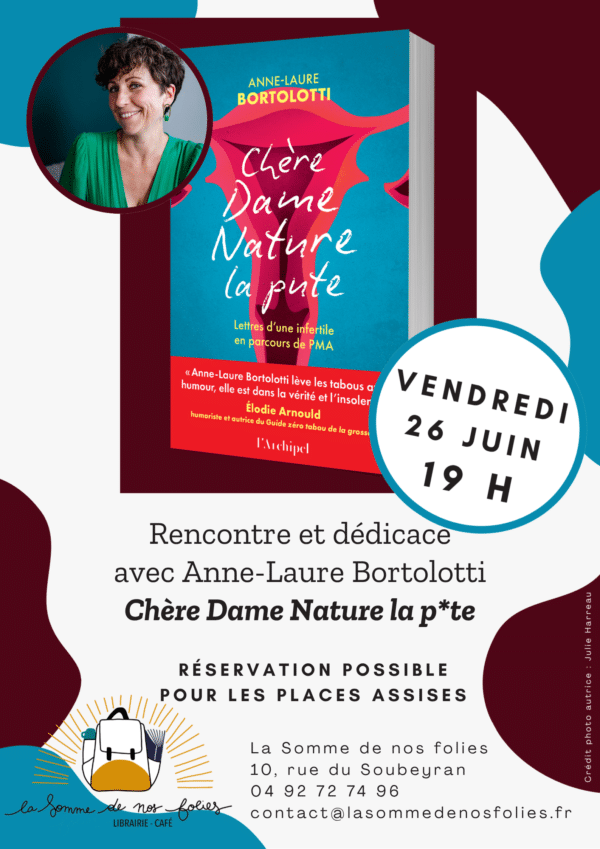 Affiche rencontre Anne Laure Bortolotti