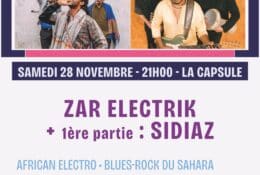 Zar Electrik et en 1ère partie : Sidiaz
