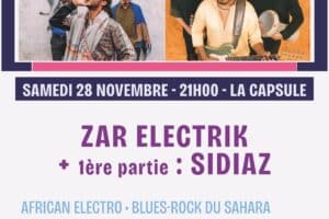 Zar Electrik et en 1ère partie : Sidiaz